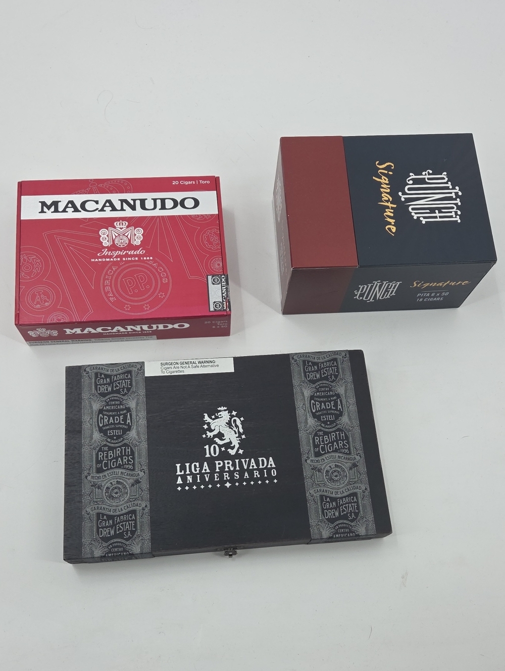 Lot Of 3 Cigar Boxes